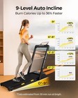 Walking Pad Treadmill With 12  Incline And Handle Bar 3 0hp Folding