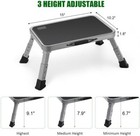Foldable Step Stool  Adjustable Step Stool With A Non-slip Platform  Step Ladder