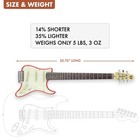 Travelcaster Deluxe  fiesta Red  Electric Travel Guitar   Lightweight  Portab   