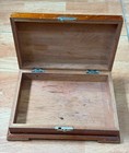 Rarest Vintage Cigar Humidor Wooden Republic In Arms Shield 1920s Empty Machado