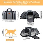 Expandable Pet Carrier airline Approved Soft-sided Cat Dog Travel Bag With Ha   