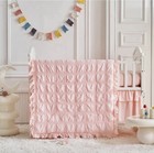 Ruffled Crib Bedding Set Baby Boho Quilted Comforter With Fitted Sheet And Be   