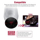 2 25  To 3  Exhaust Tips 2 1 4 Inch Inlet 3 Inch Outlet 8  Long 1 Pcs