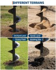 52cc Post Hole Digger 2-stroke Gas Powered Earth Auger Borer Ground 6  10  Bits