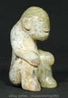 2 4  Old Chinese Natural Hetian White Jade Carving People Statue