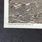 Rare Vintage Official Nasa Picture   11 Back Side Of The Moon Taken By Apollo 10