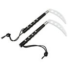 Black Studded Competition Kamas Weapon For Martial Arts Karate Training - Pair