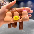 Cute Creative Capybara Doll Keychain Pendant Backpack Hanging Decorations Gifts