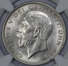 1936 Great Britain Silver 1 2c Crown Ngc Ms 64