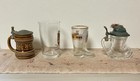 4 Vintage German Mini Beer Stein Mug Boot Shot Glasses