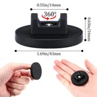 15pcs Black Magnetic Cable Zip Tie Mount Base Wire Clips Management Base Holder