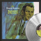 Frank Sinatra Framed Black Wood Legends Of Music Platinum Lp Record Display 2