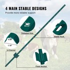 Kffkff 5 Foot U Channel Fence Post 10 Pack Steel Green