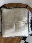Vtg 40s Souvenir Pillow Reno Nevada Satin With Fringe
