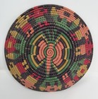Vintage African Tribal Hand Woven Coiled Basket
