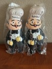  2  Vintage Magic Chef Advertising Piggy Coin Bank Canal Figure 1980   s