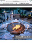 Good Directions Two Tone Copper Bird Bath center Piece - Bowl Only