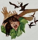 The Birds Tippi Hedren Alfred Hitchcock Mexican Lobby Card 1963 Unused