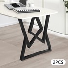 Modern Black Steel Table Legs Set Of 2 24    28 In Heavy Duty 440 Lb Capacity