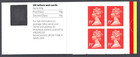Gb Machin Window Stamp Booklets 4 X 19p Complete