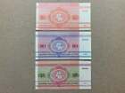 Squirrel  Bear  Moose  3 Pcs Tiny Belarus Ruble Banknote World Foreign Currency