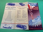 1940 Ny World s Fair Chrysler Motors Brochure Rocketport  Dodge Plymouth De Soto