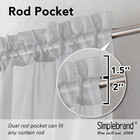 Light Grey Sheer Curtains 84    Long Set Of 2 Rod Pocket Voile Window Panels 42x84