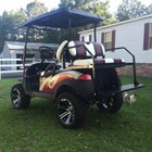 Quilt 2 Stripe Vinyl Ez-go Txt rxv Front And Rear Combo Seat Covers Staple On