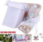200pcs Organza Wedding Party Favor Decoration Gift Candy Sheer Bags Pouches Usa