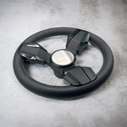 Collina Black Golf Cart Steering Wheel Fits Yamaha Carts