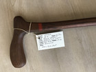 Sturdy Wenge And Black Walnut Cane - Usa Veteran  Made