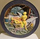 Disney Tink Tinkerbell Where Are You Collectible Plate 3d  Image   6937 In Box
