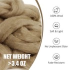 3 4oz Wool Roving  Needle Felting Military Olive  Olive