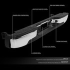 For 99-07 Chevy Silverado Gmc Sierra 1500 2500 Chrome Complete Rear Step Bumper