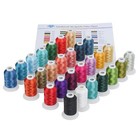 Polyester Embroidery Thread 28 Spools Embroidery Sewing Machine Thread 500m 5   
