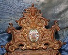 Antique French Bronze And Enamel Cloisonne Ornate Inkwell