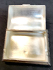 Antique Dome Sterling Silver Snuff Or Pill Box  Engraved 1 X 2 X 1 1 2