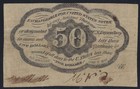 B d  1862 U s  Scott Pc8 Postage Currency 50c Sound