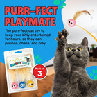 3-pack Cat Ball Toy With Natural Feathers  Interactive Cat Toys For Bored Indoor