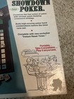 Vintage Showdown Poker Board Game Complete W Dice Cards