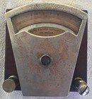 1893  Antique Whitney Vertical Ammeter Heavy Brass Case Science Lab Apparatus