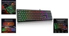104-key Mechanical Gaming Keyboard K521 With Rainbow Backlit   Quiet Operation