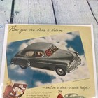 1949 Chevrolet Car Automobile Vintage Print Ad poster Promo Art Magazine Page