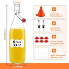 6 Pack 1 Liter Swing Top Glass Bottles  33oz Flip Top Brewing Bottles With Ai   