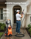 Vevor Electric Pressure Washer Max 4500 Psi 3 2 Gpm With Nozzles   Foam Cannon