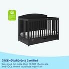 Convertible Crib 5-in-1 Full Size Storage Drawer Toddler Bed Graco Bellwood Gold