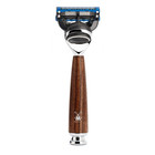 Rytmo Steamed Ash 4-piece Pure Badger 5-blade Razor Modern Luxury Wet Shaving Se