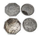 Lot Of 4 Vintage The Glen Dairy Milk Tokens Pint And Quart Token Rare