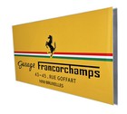 Ferrari Garage Francorchamps Metal Sign