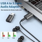 Usb To 3 5mm Jack Audio Adapter  2-pack   Usb To Audio Jack Adapter Headset     